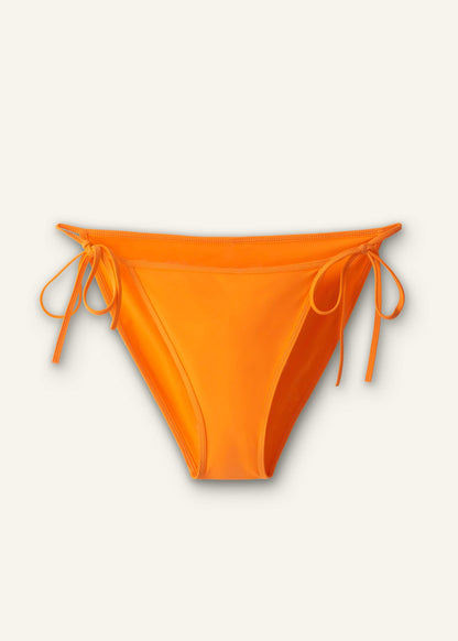 Orange Side Tie Bikini Bottom