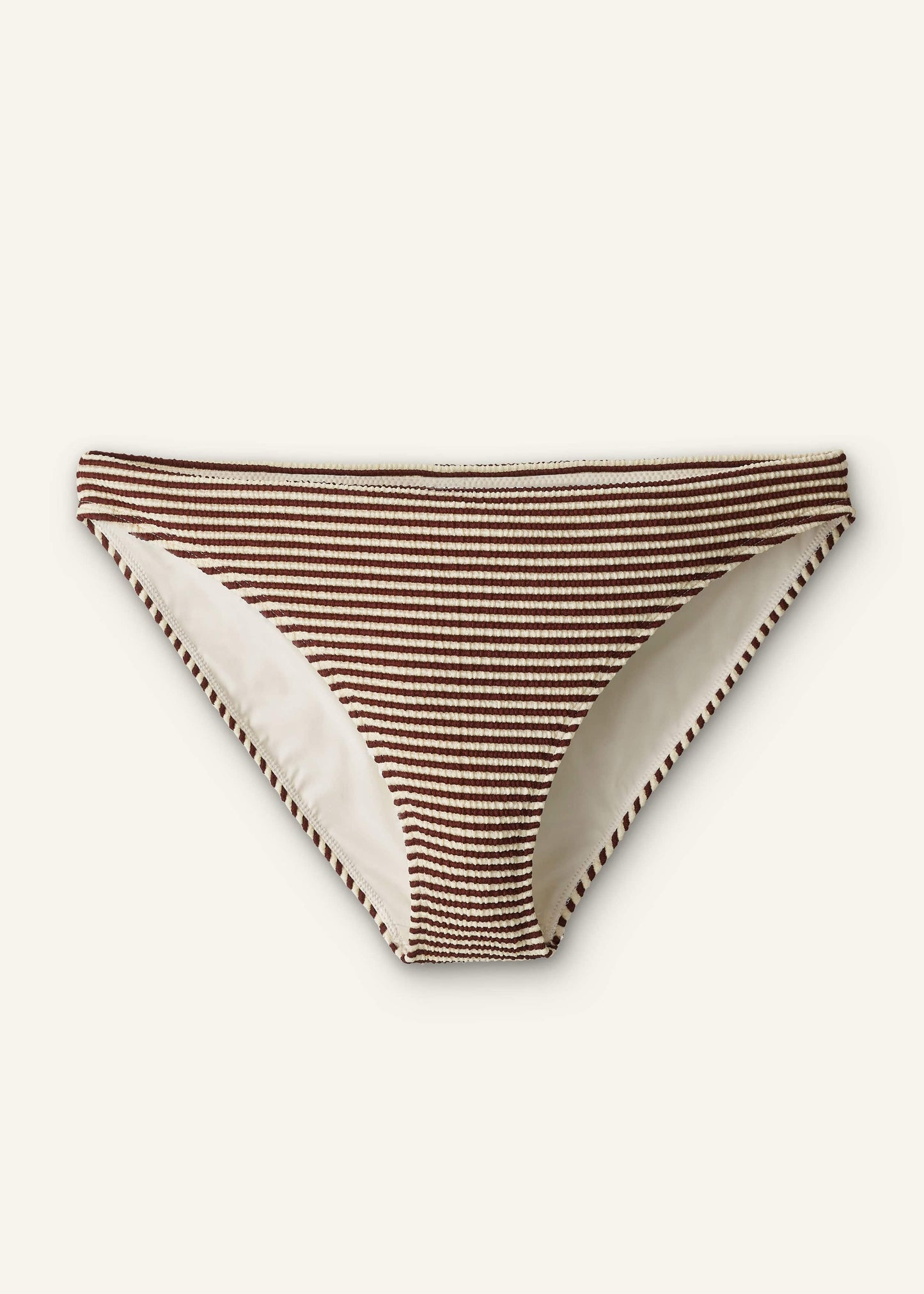Cinnamon Brown Striped Bikini Bottom