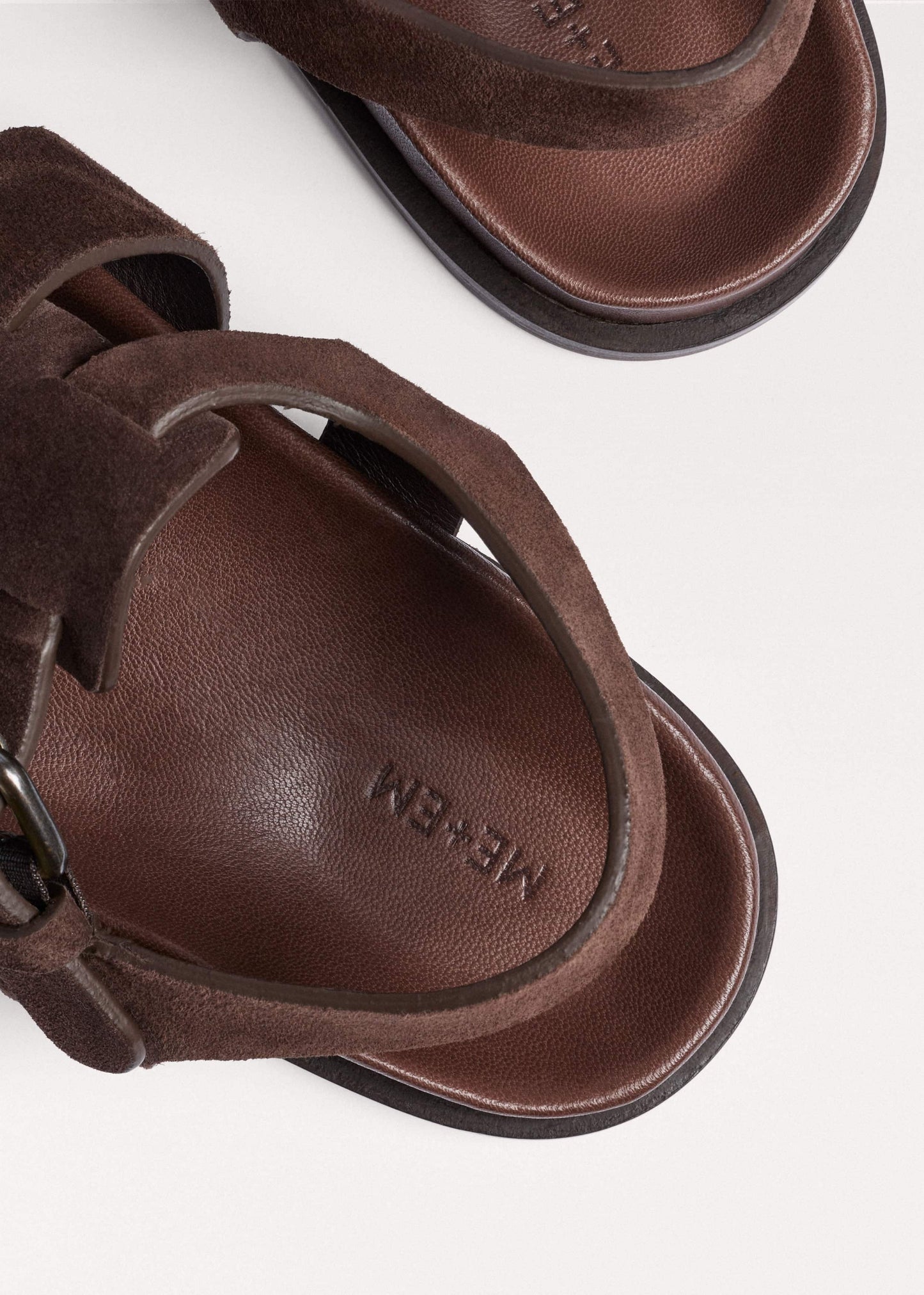 Dark Brown Open Toe Fisherman Sandal