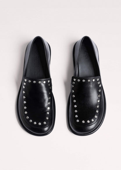 Black Stud Travel Loafer