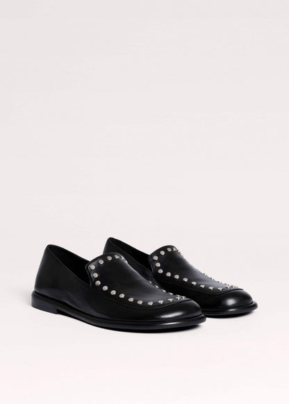 Black Stud Travel Loafer