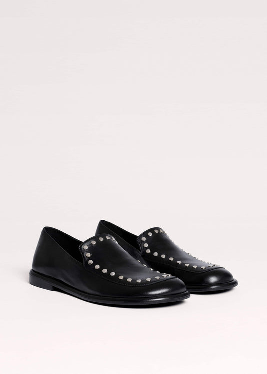 Black Stud Travel Loafer