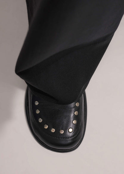 Black Stud Travel Loafer