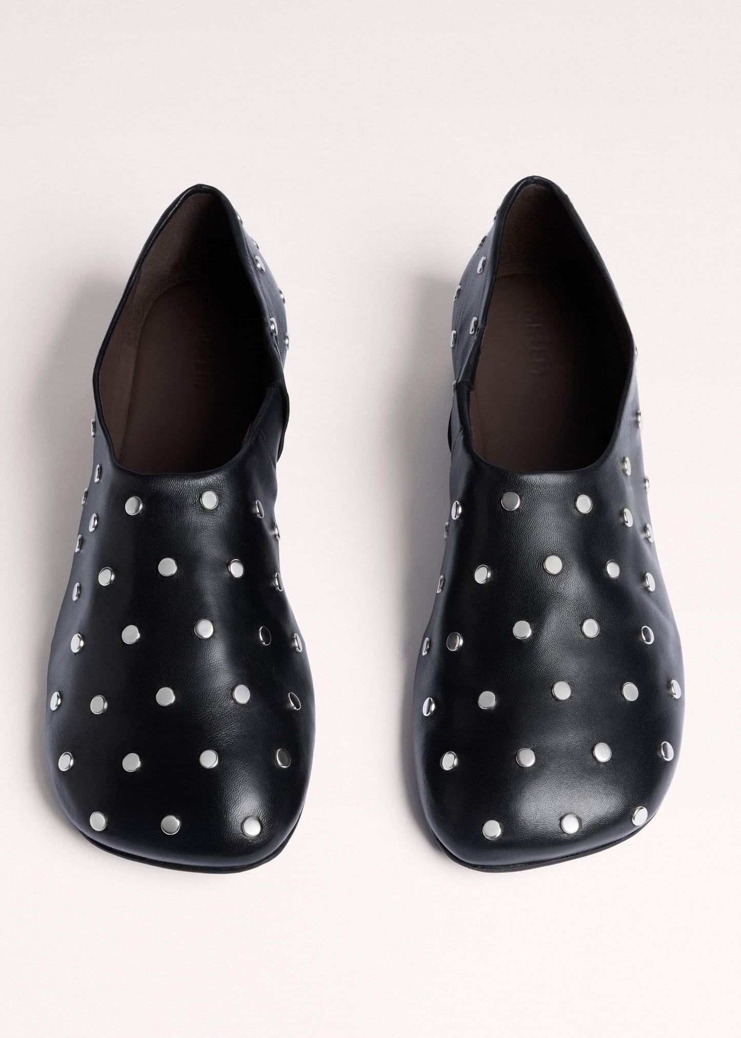 Black Studded Slipper