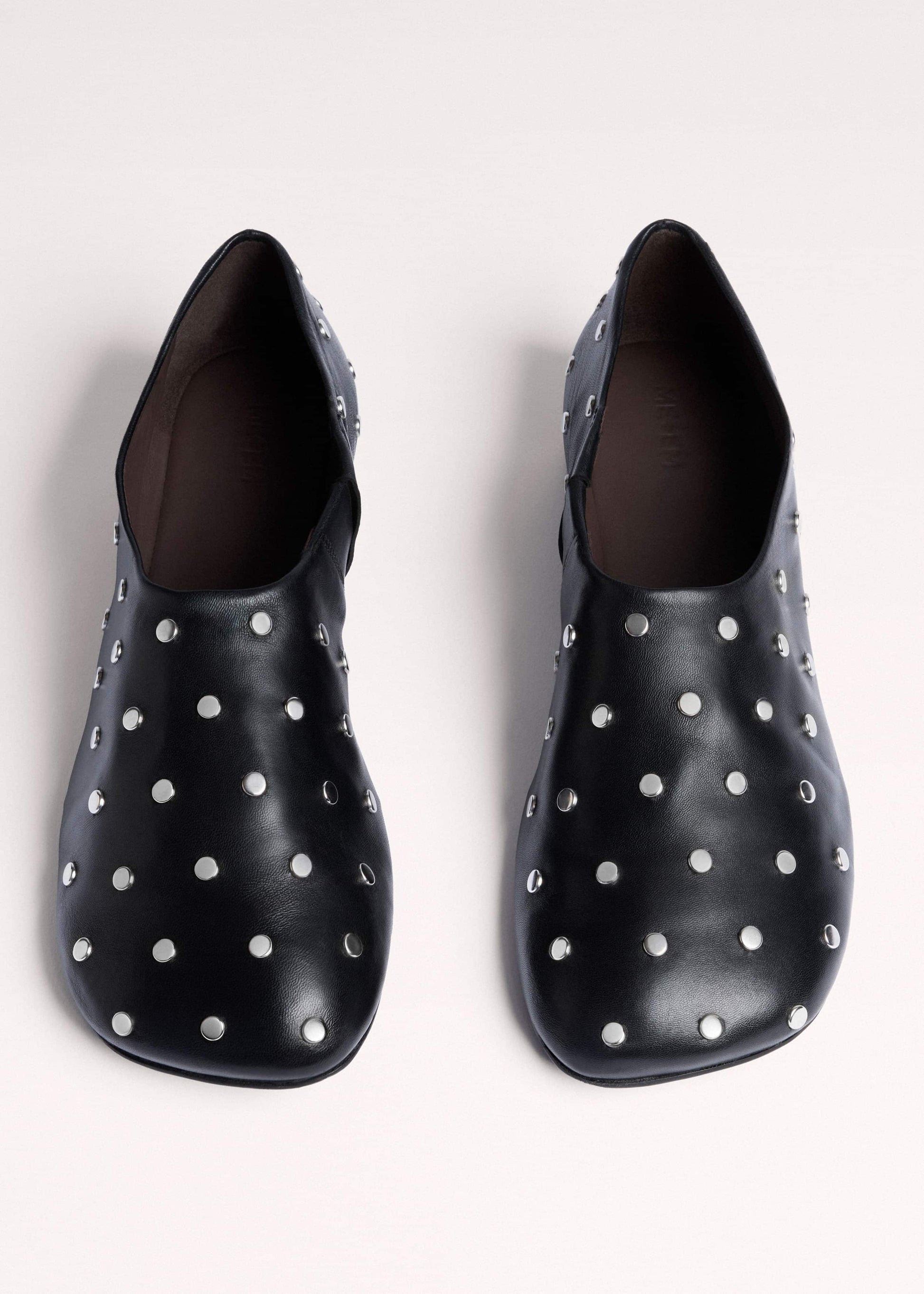 Black Studded Slipper