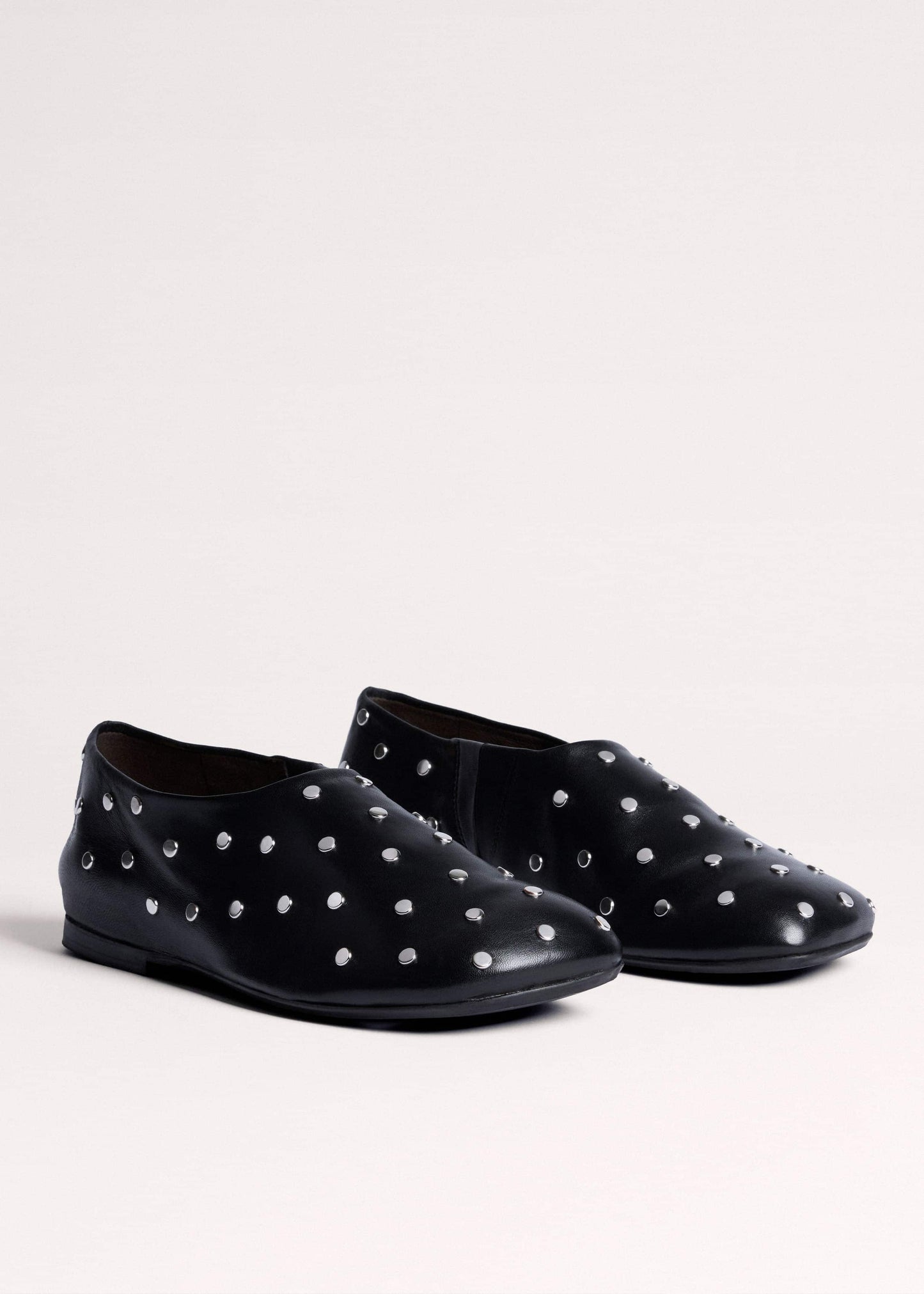 Black Studded Slipper