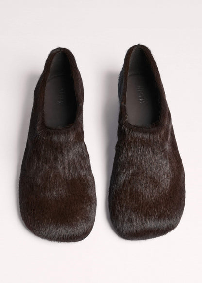 Brown Asymmetric Slipper