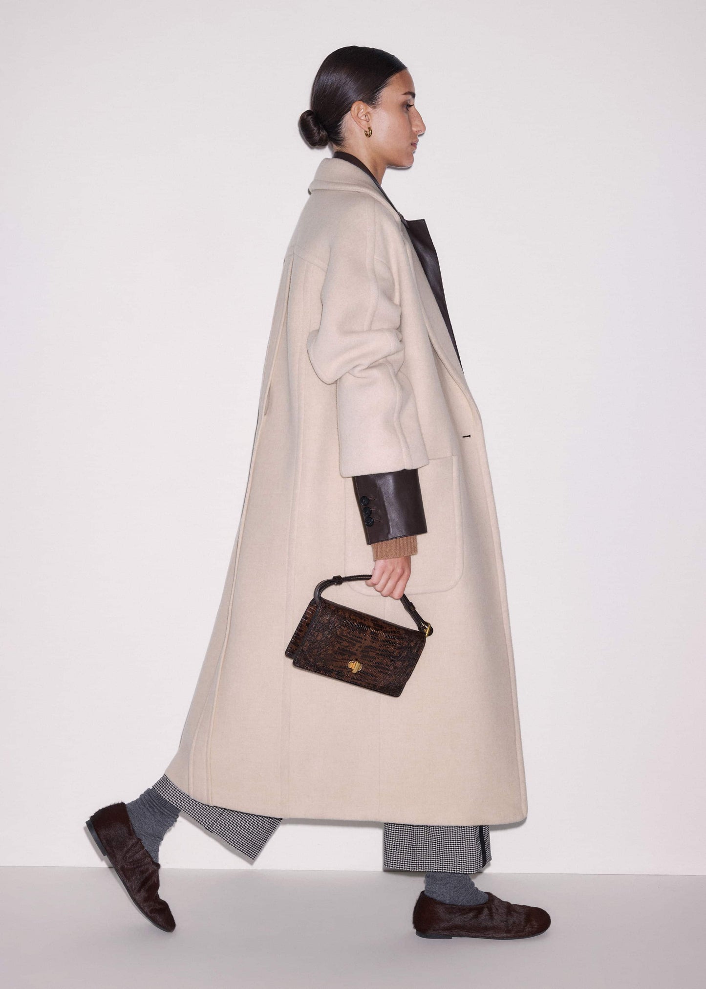 Brown Asymmetric Slipper