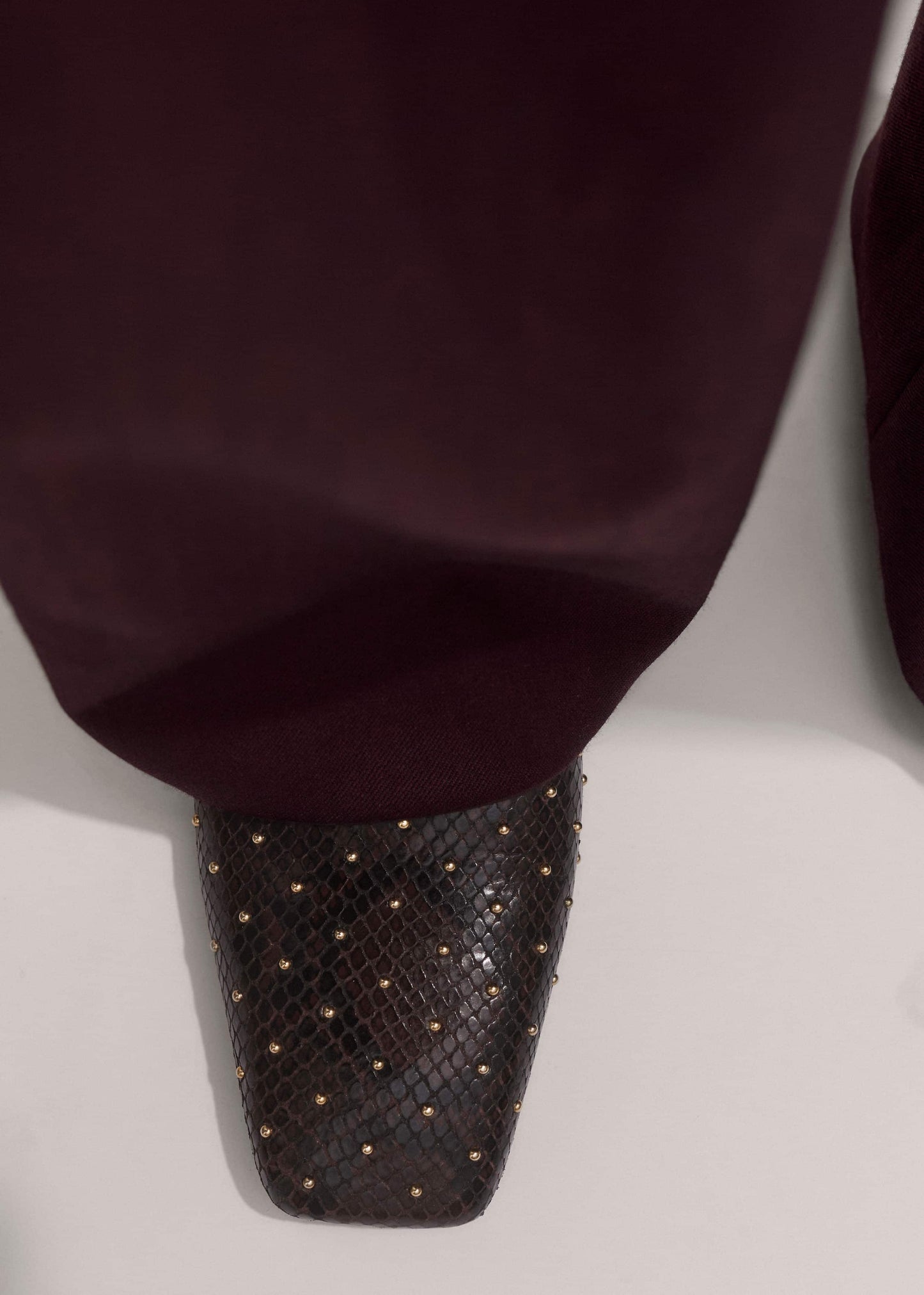 Brown Square Toe Slipper