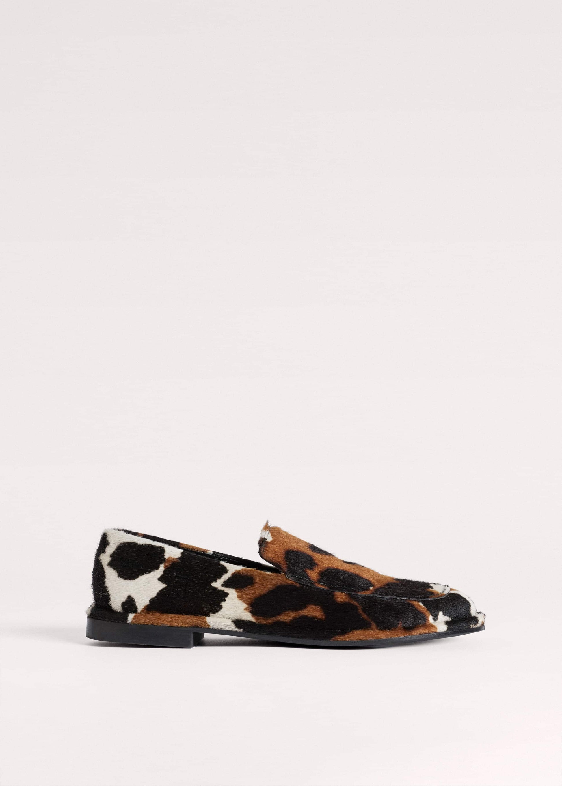 Brown Cow Print Travel Loafer