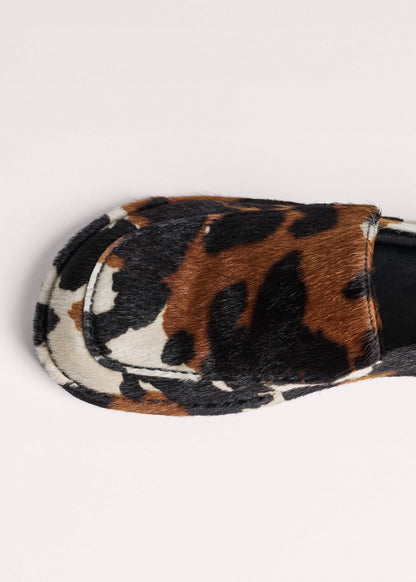 Brown Cow Print Travel Loafer