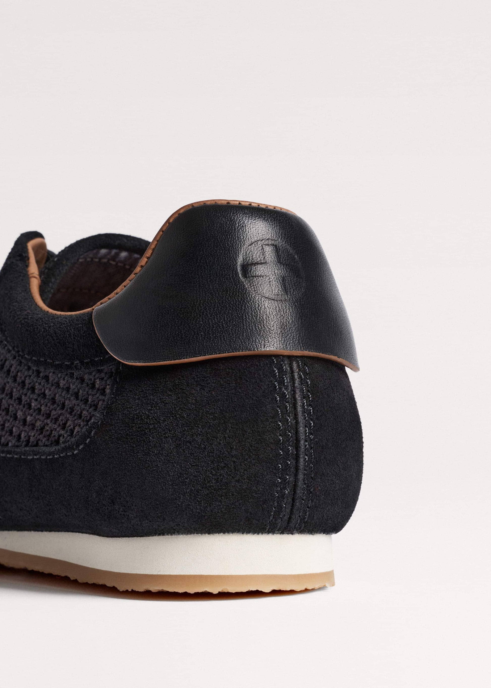 Black Mesh Retro Runner Sneaker