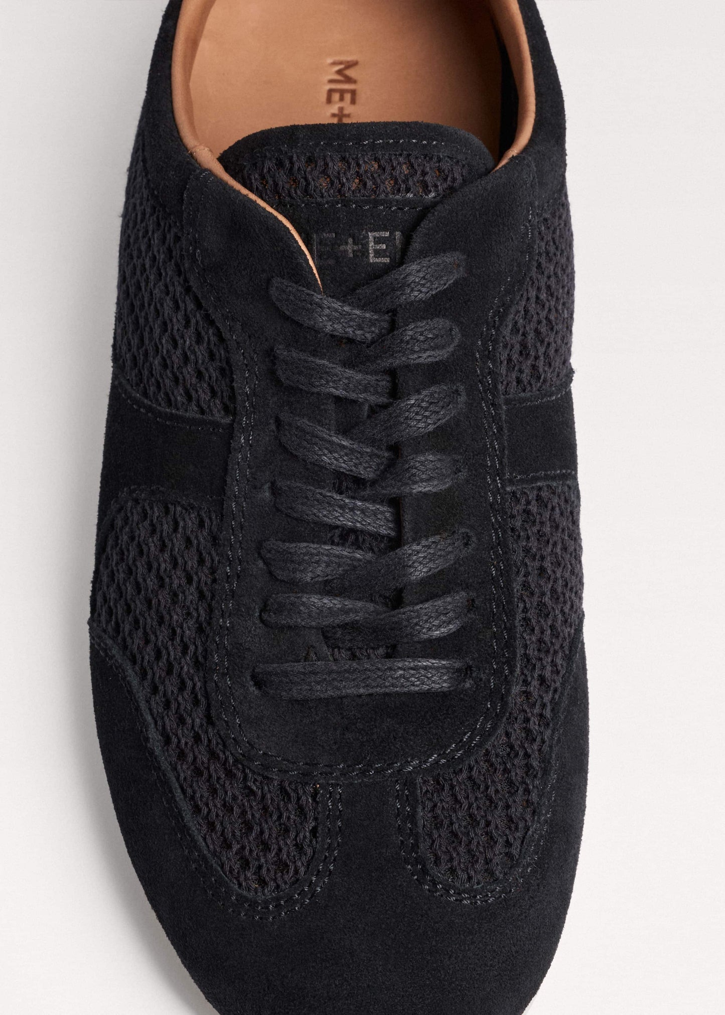 Black Mesh Retro Runner Sneaker