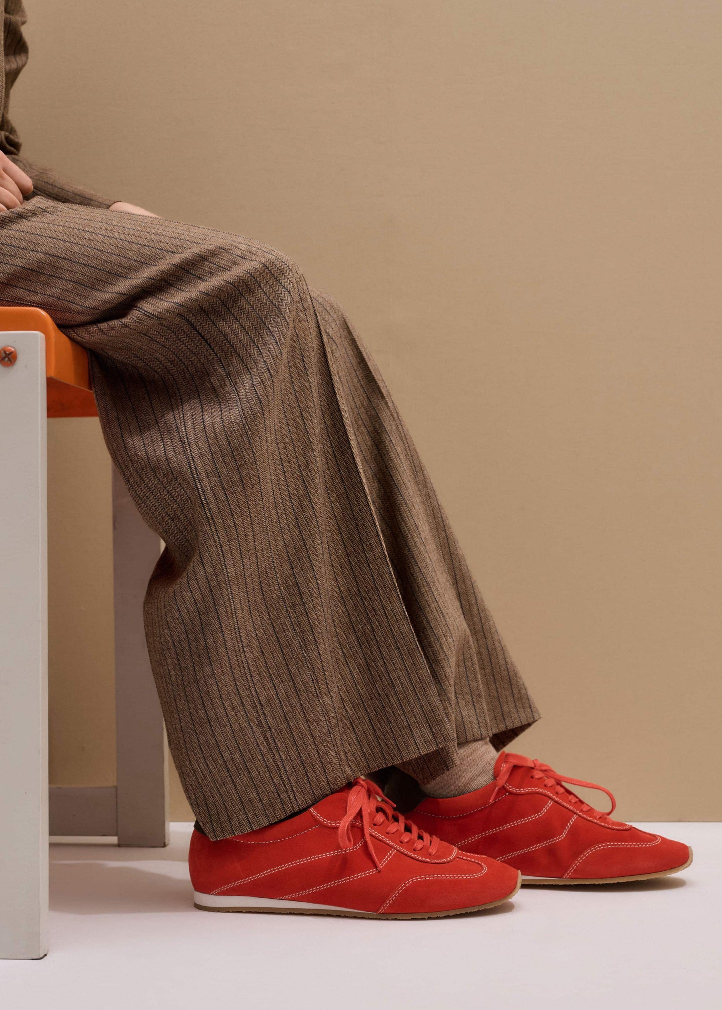 Orange Retro Runner Sneaker