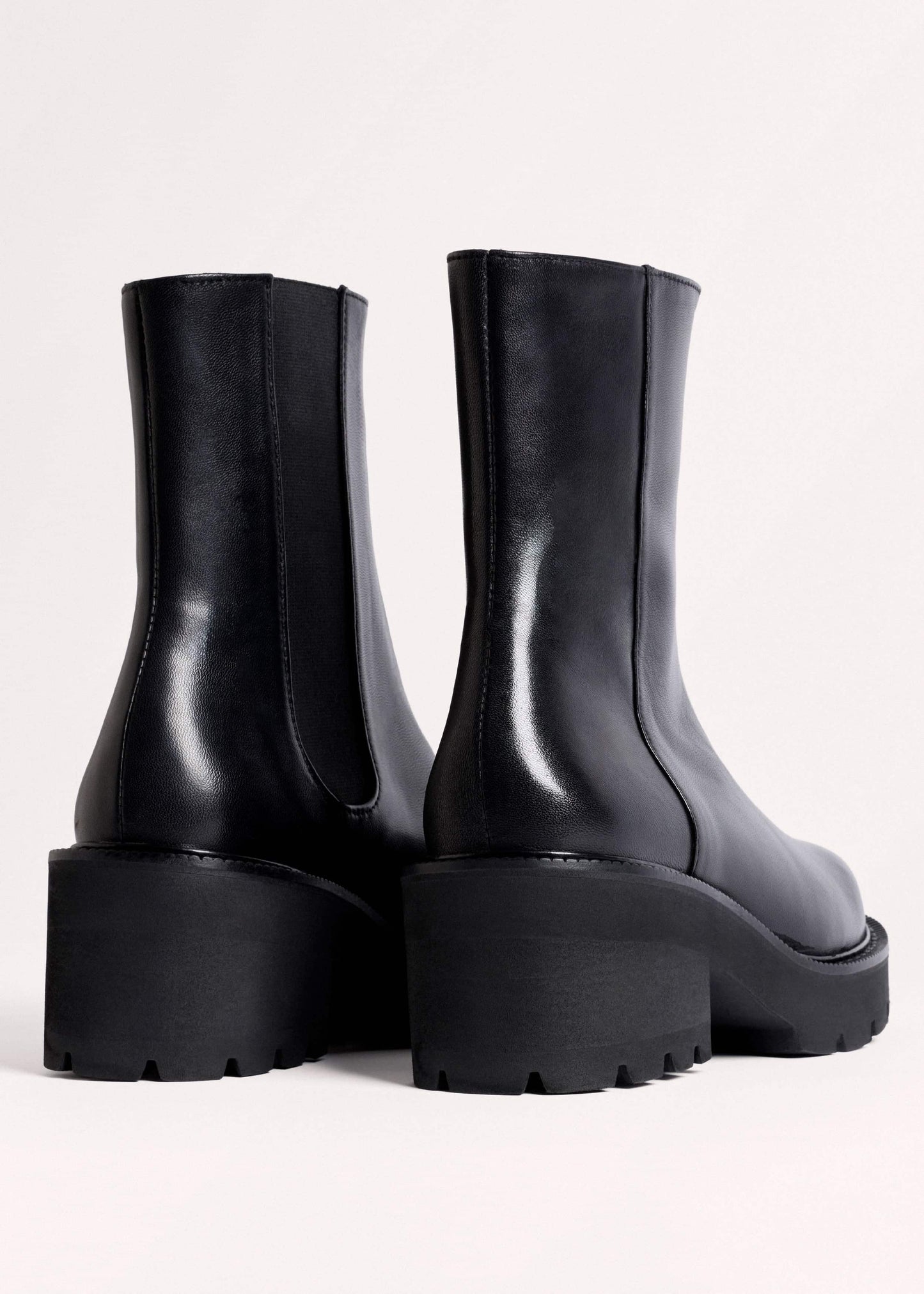 Black Zip Front Boot