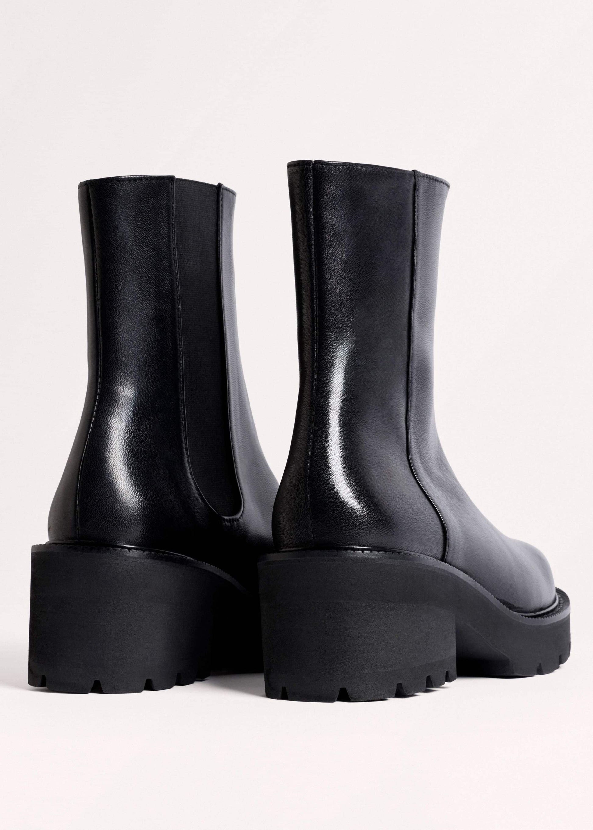 Black Zip Front Boot