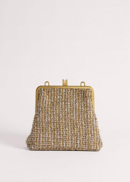 Gold Tweed AM-PM Crossbody Bag