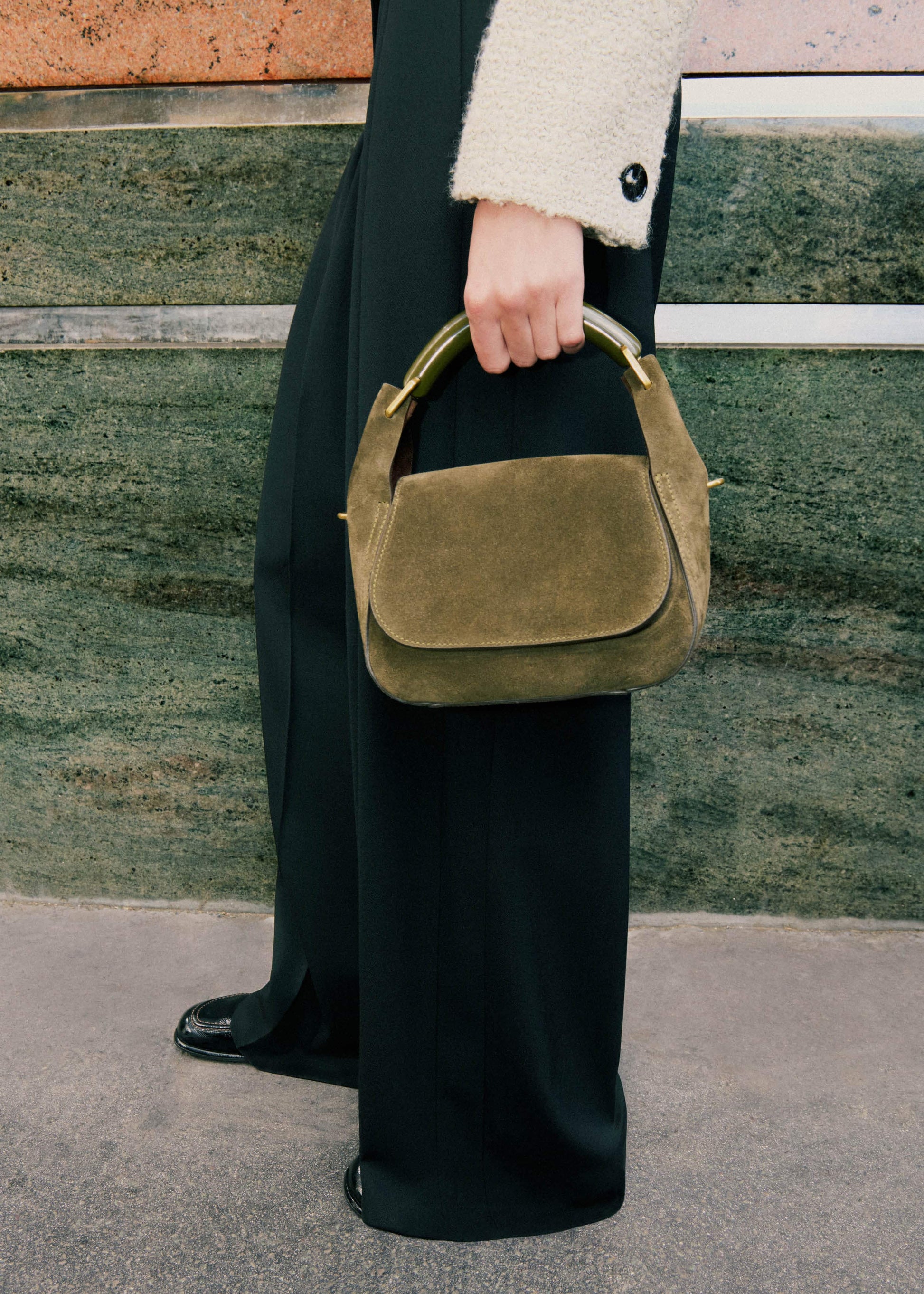 Green Mini Resin Handle Bag
