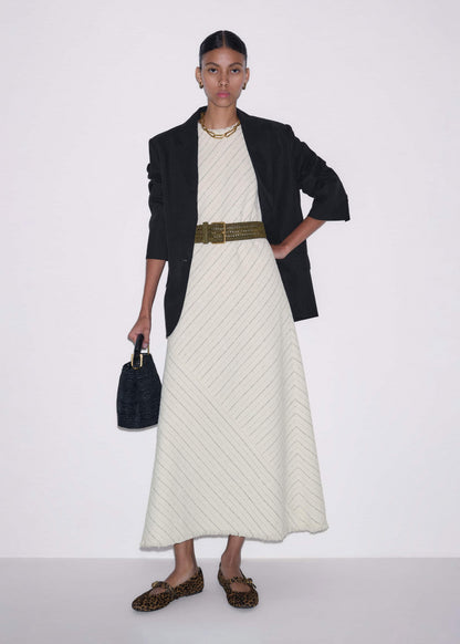 Olive Green Raffia Wide Summer Belt