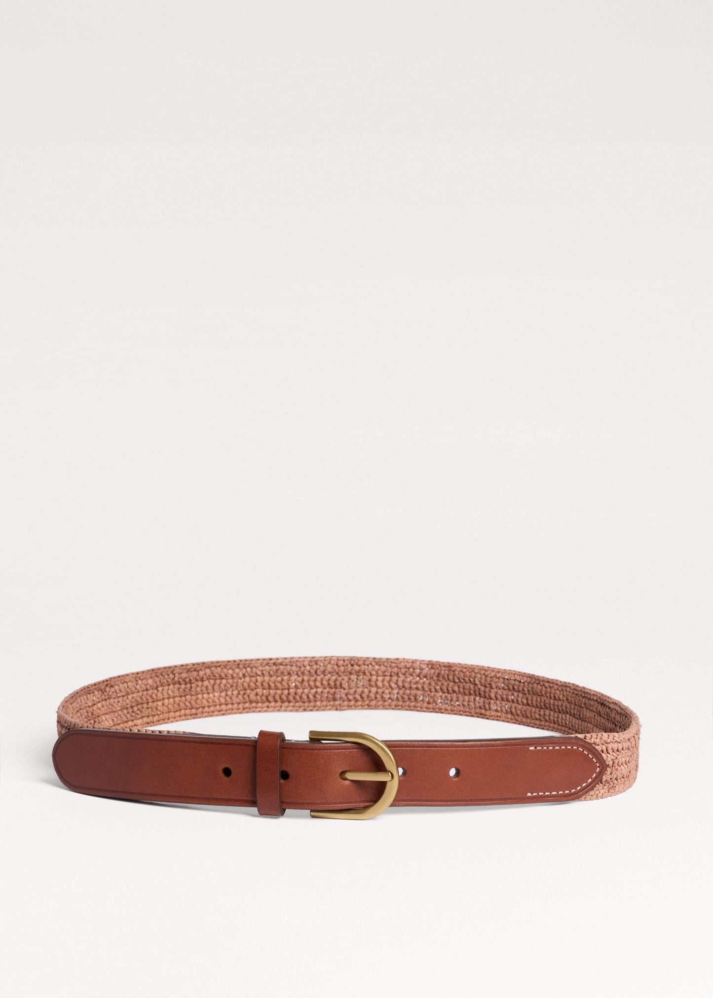 Pink Raffia Summer Belt