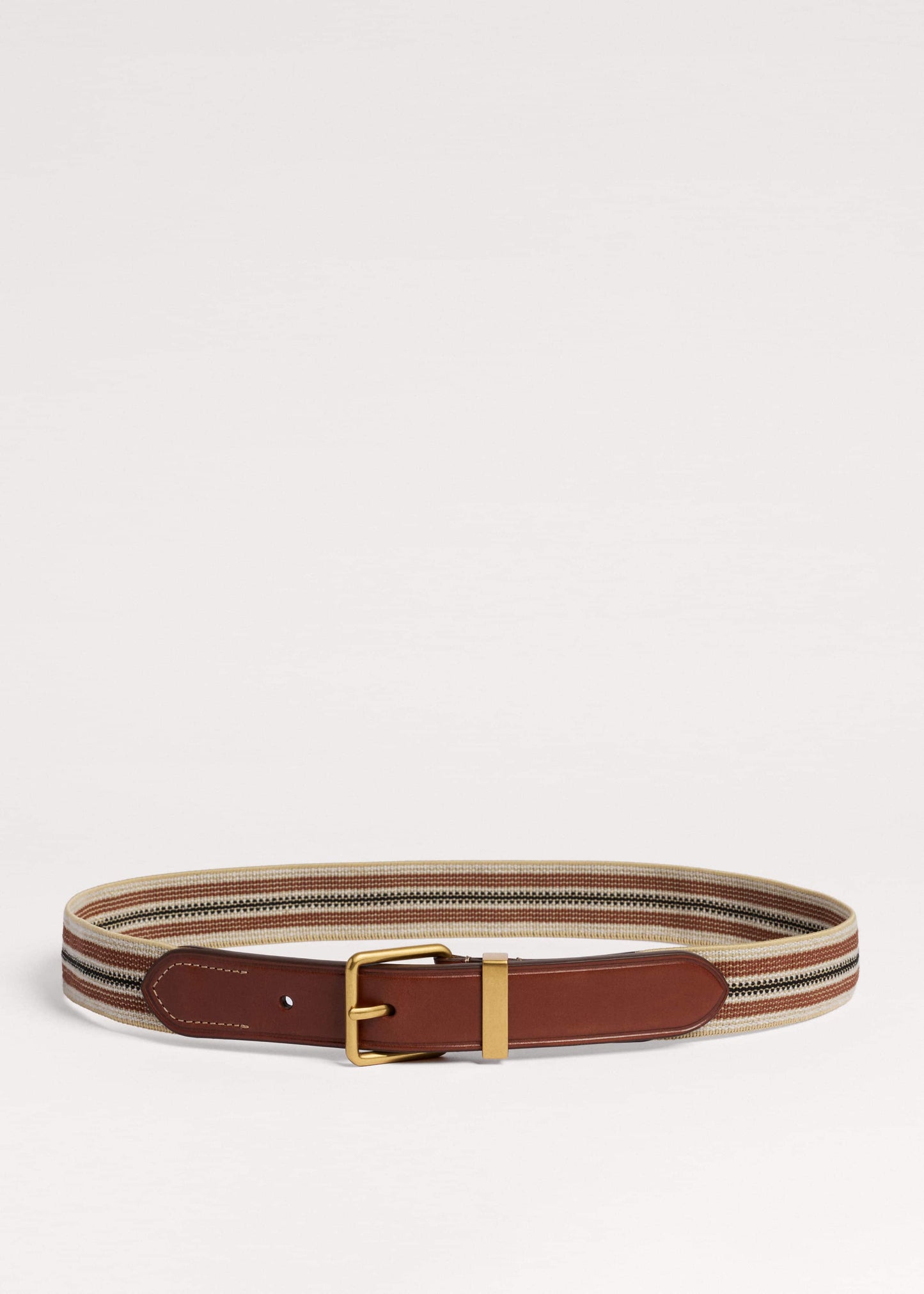 Brown Elastic Stretch Belt