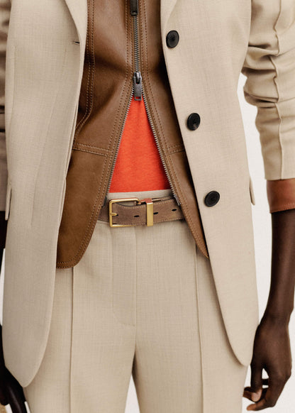 Black + Tan Reversible Belt