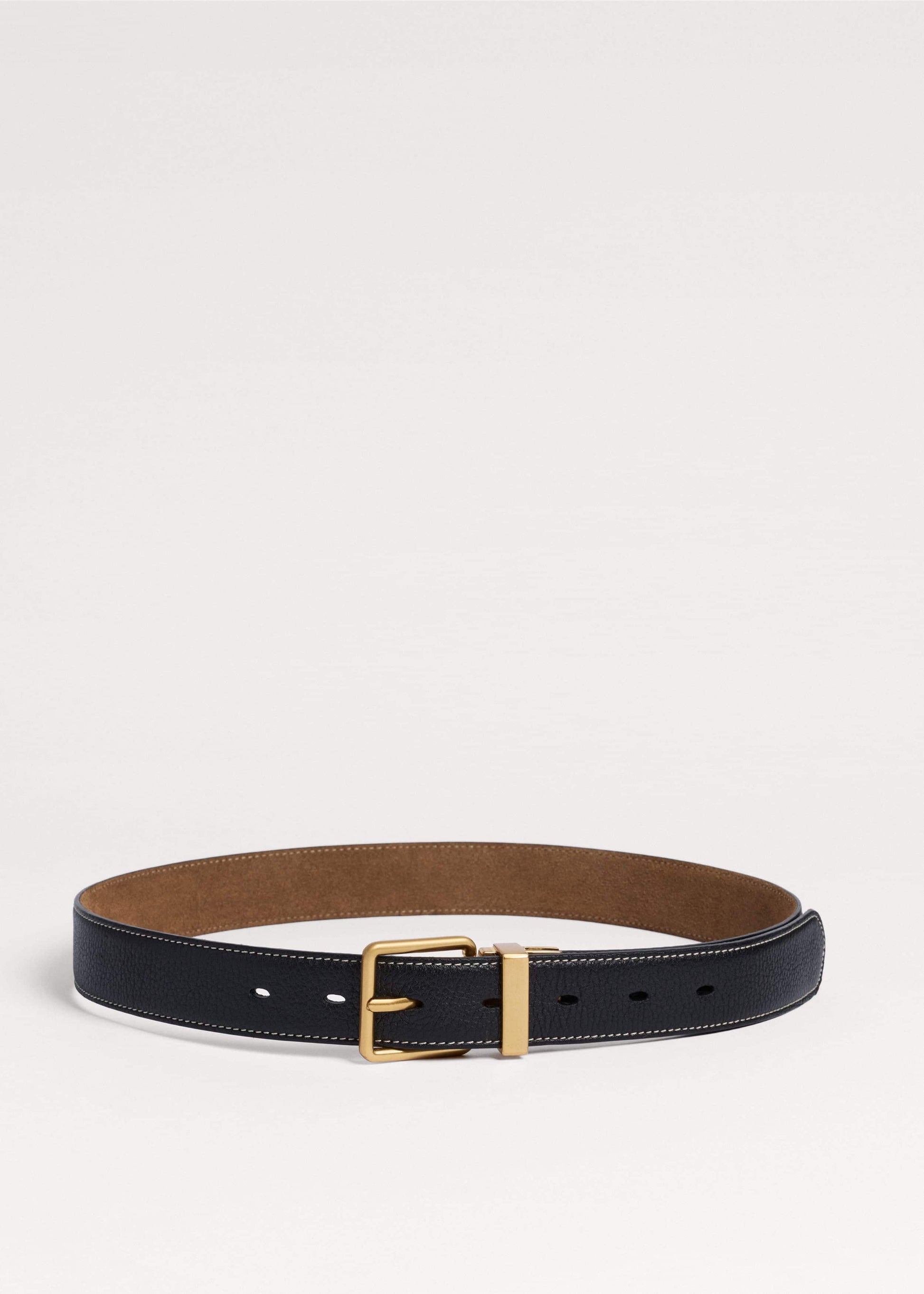 Black + Tan Reversible Belt