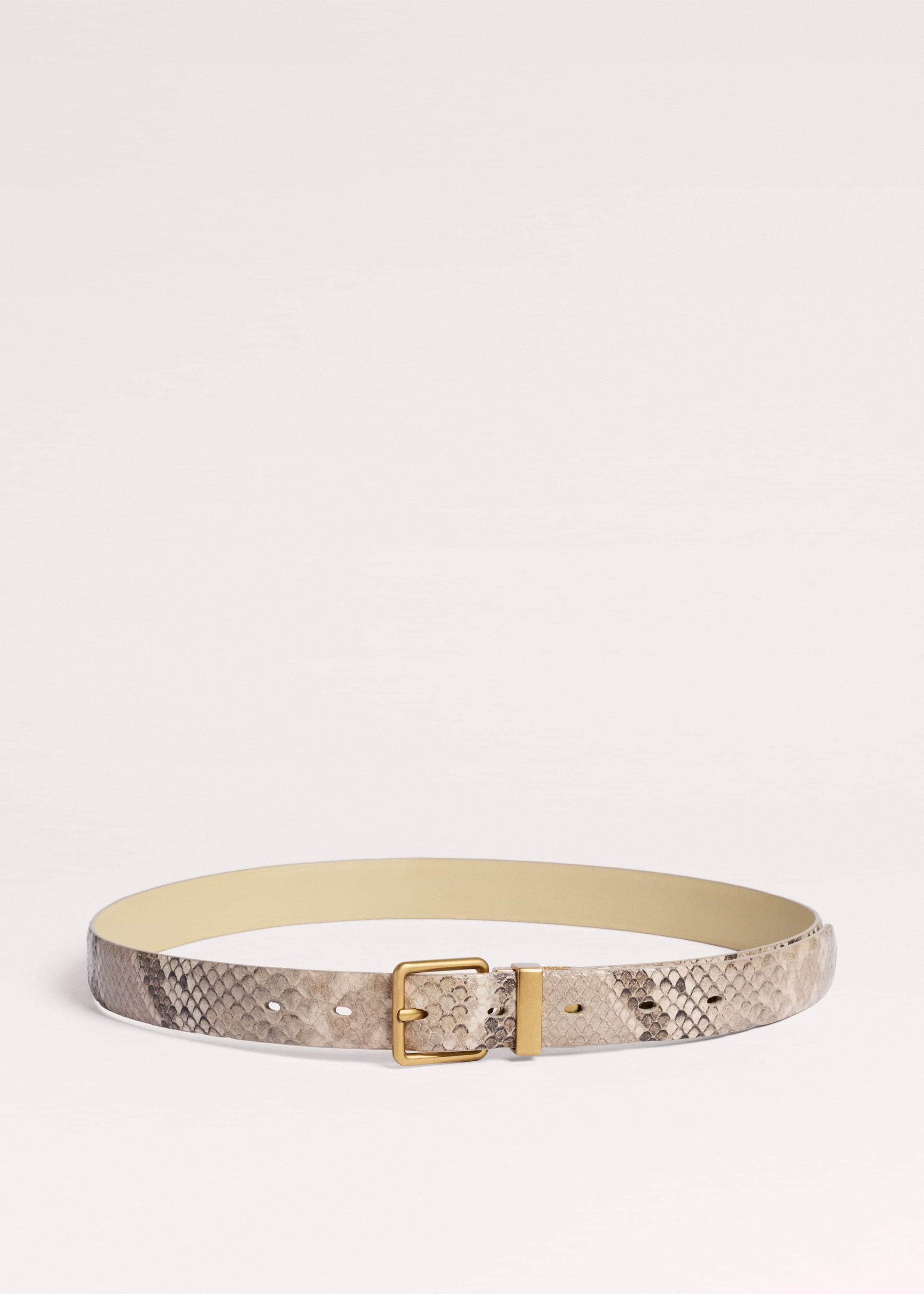 Snake Print Reversible Belt