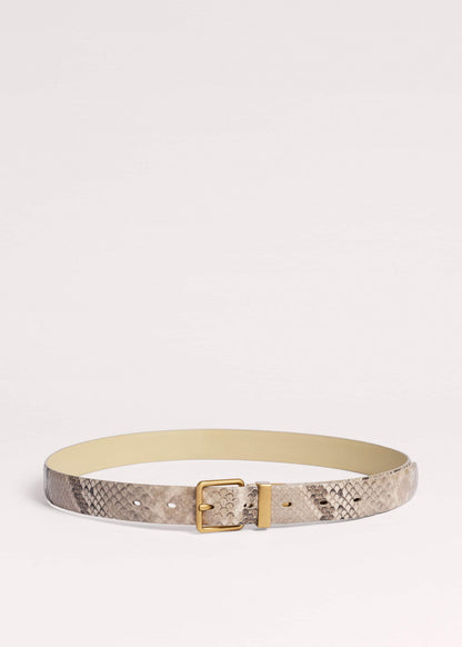 Snake Print Reversible Belt