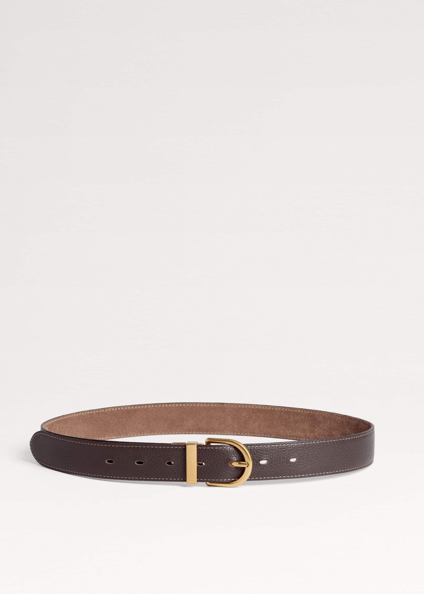 Brown Classic Round Reversible Belt