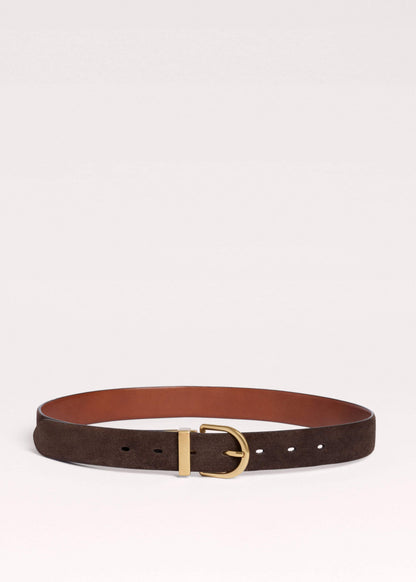 Chocolate + Tan Reversible Belt