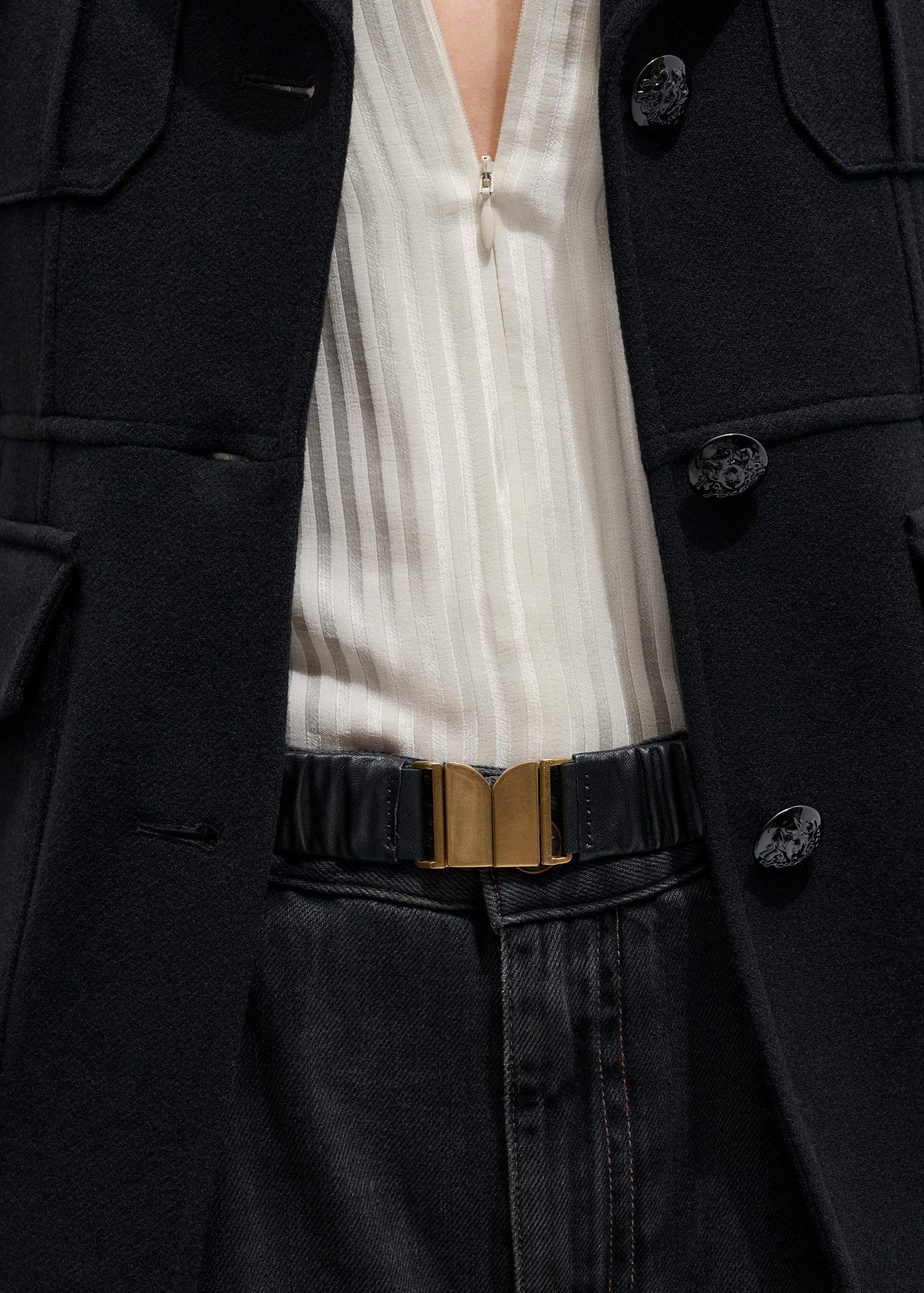 Black Elasticated Belt