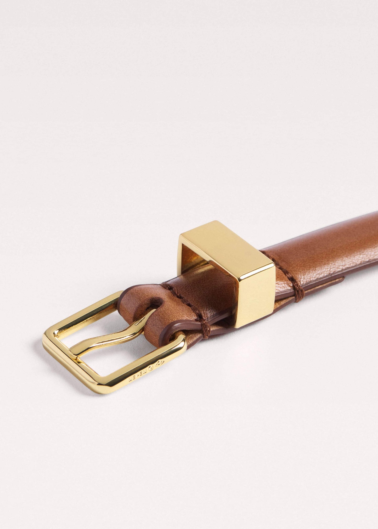 Brown Skinny Belt