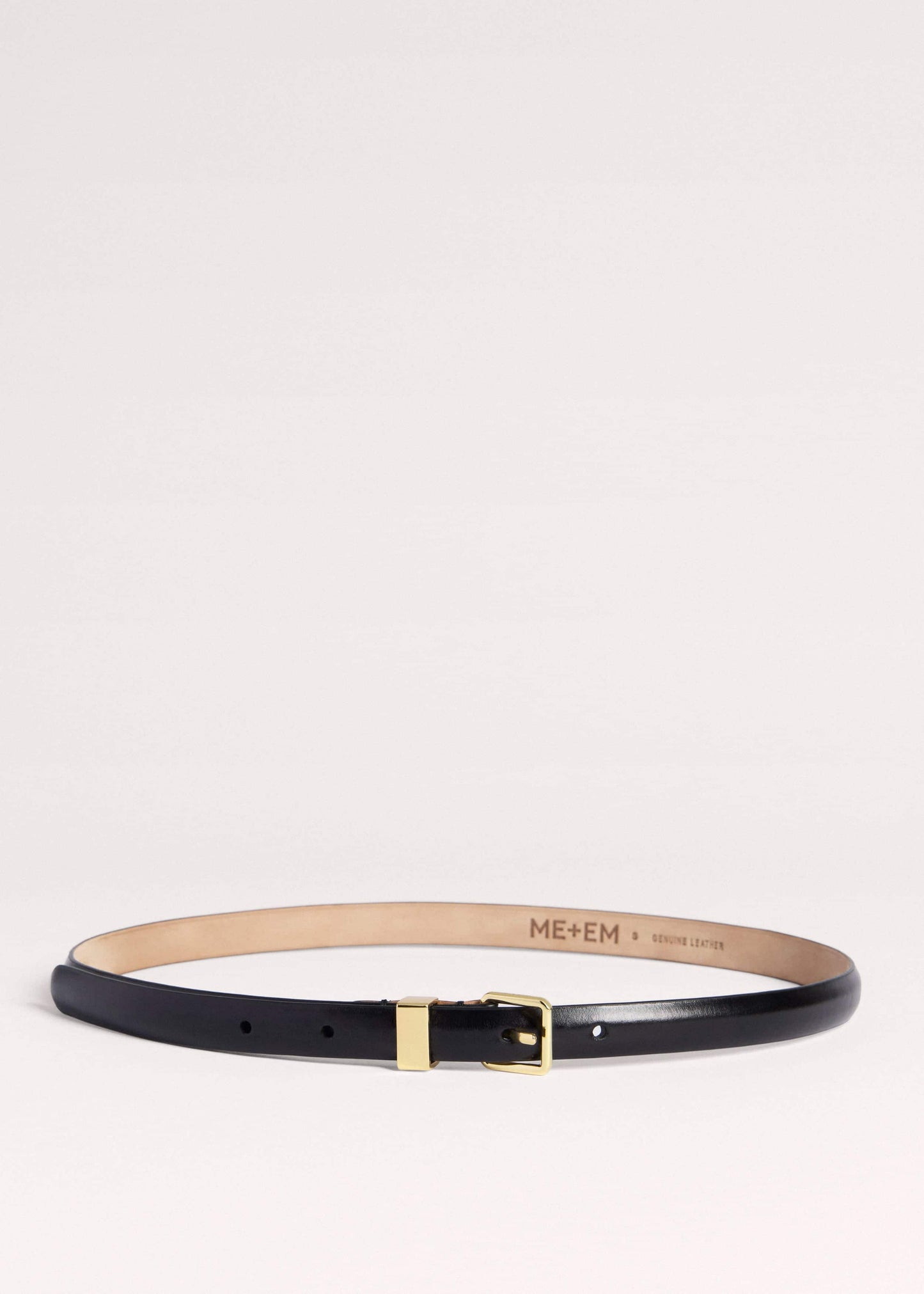 Black Skinny Belt