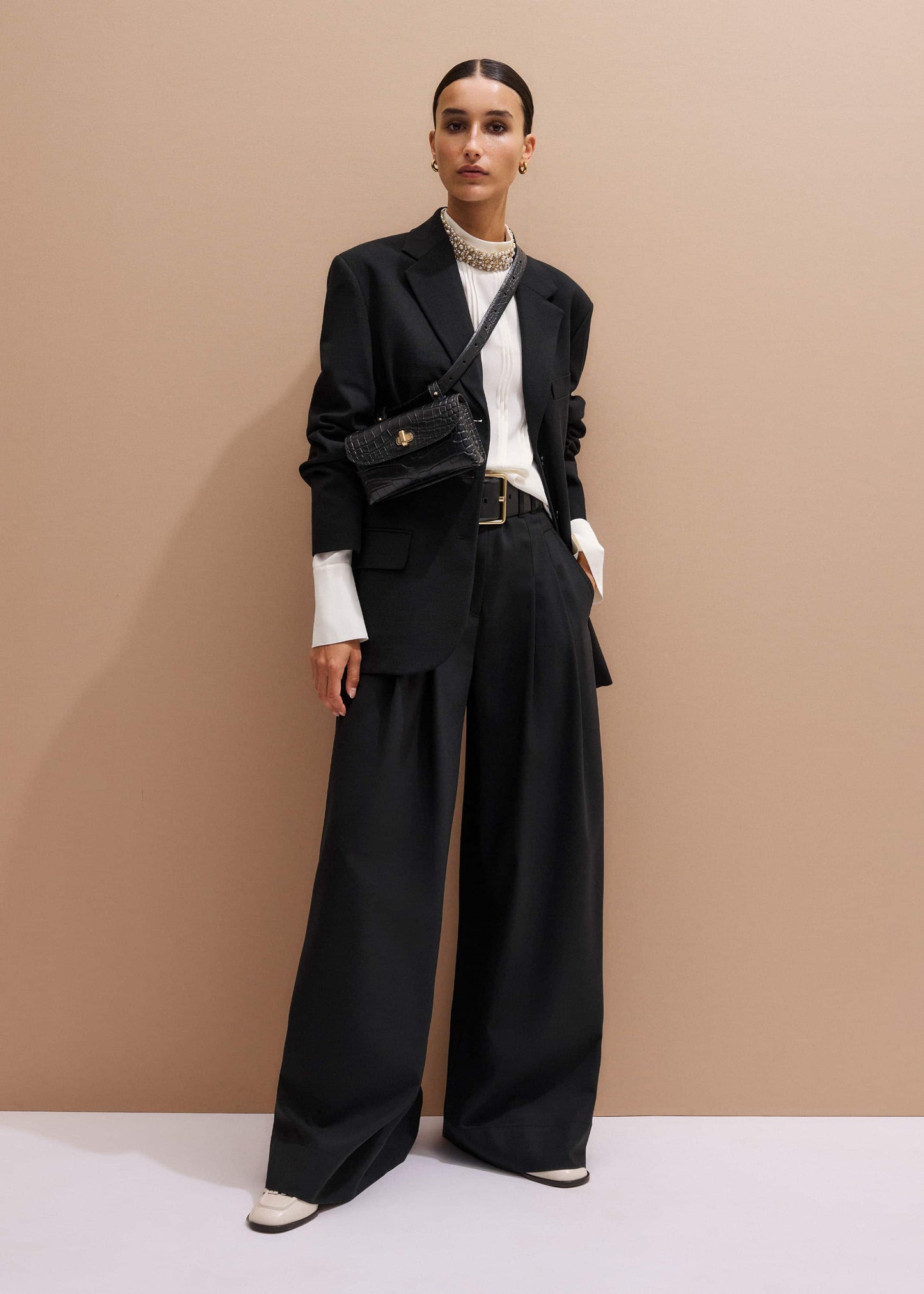 Black Extra Wide Waisted Belt