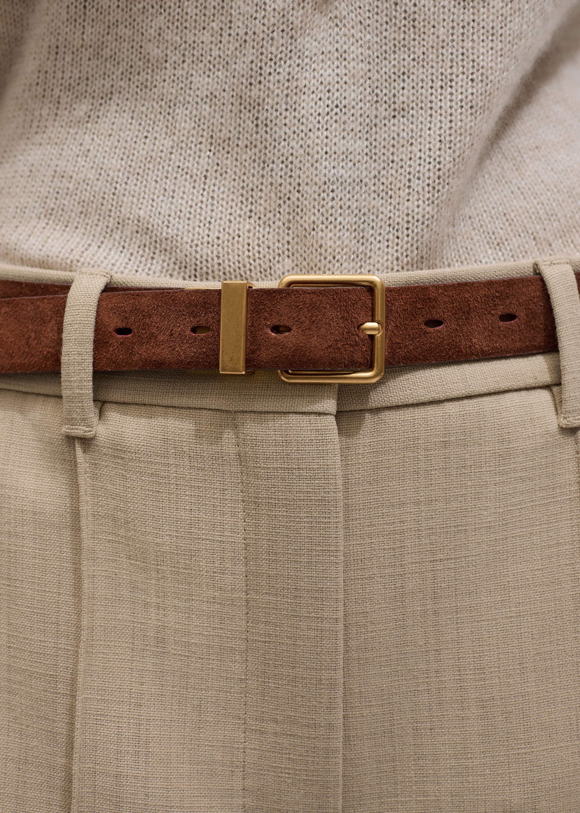 Red Italian Croc Print Reversible Belt