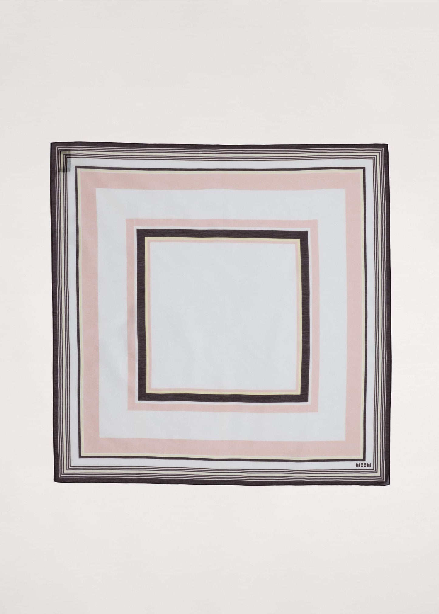 Pink Multi Stripe Border Scarf