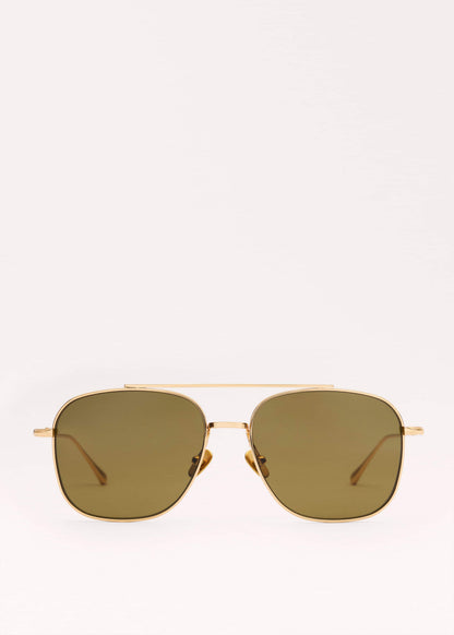 Olive Aviator Sunglasses