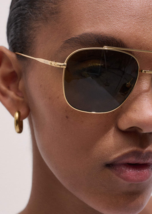 Olive Aviator Sunglasses