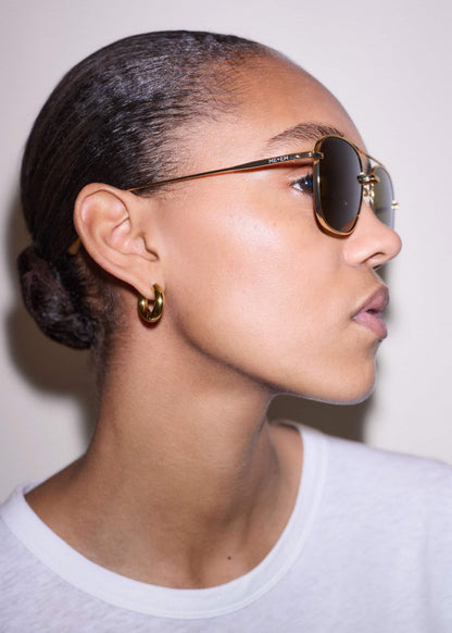 Olive Aviator Sunglasses