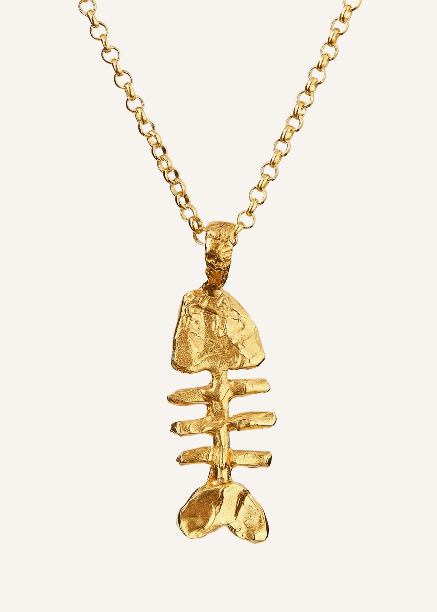Gold Silhouette Of Summer Necklace