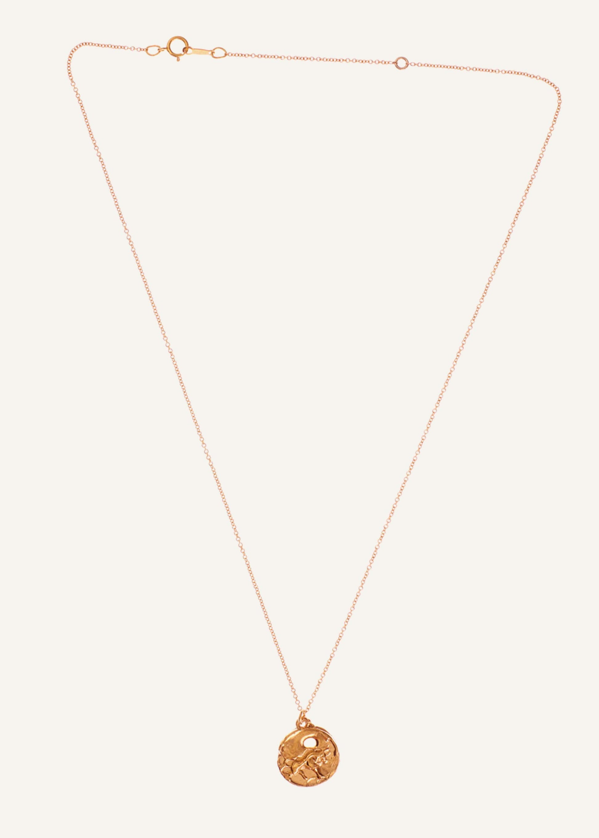 Gold Taurus Necklace