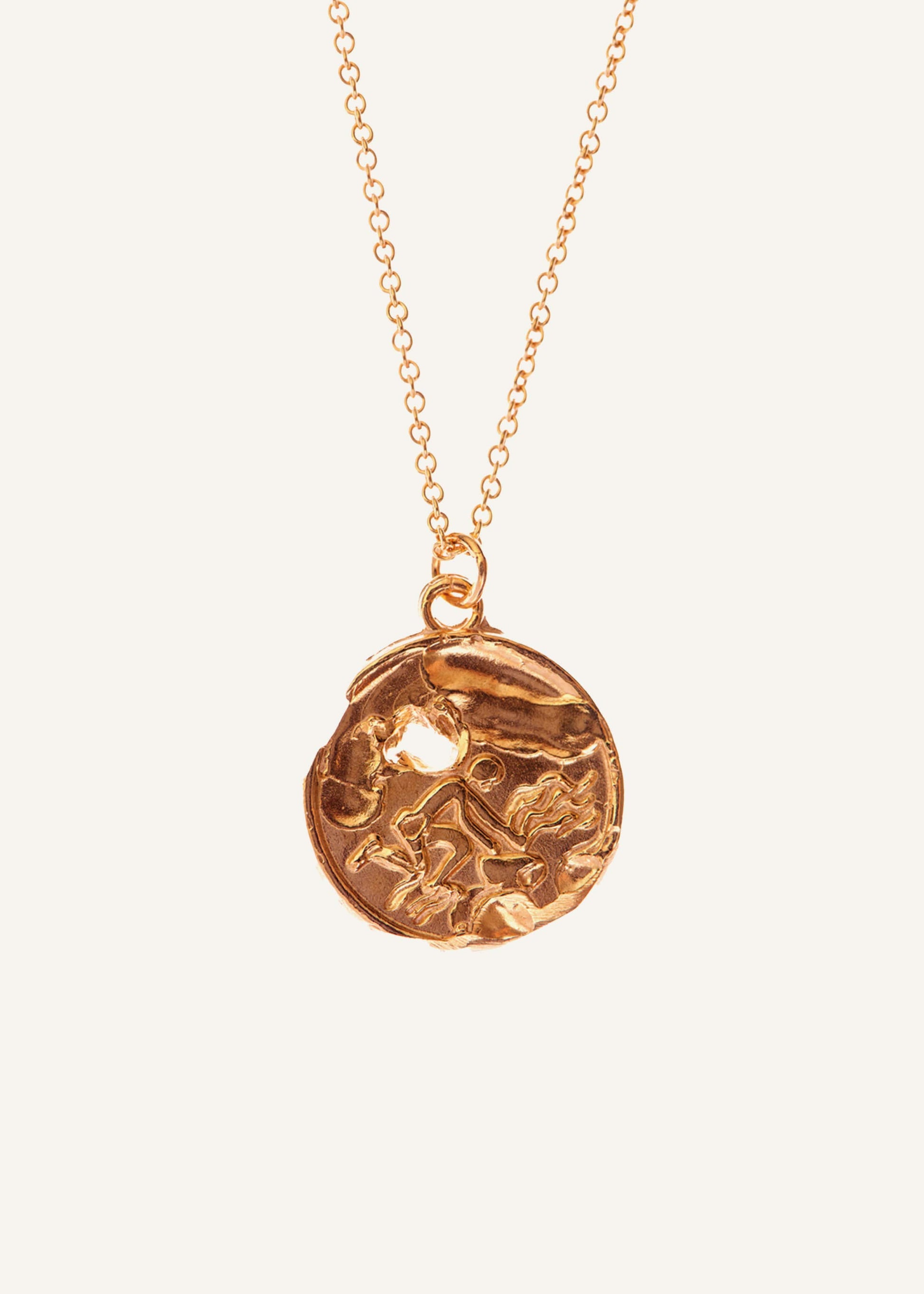 Gold Aquarius Necklace